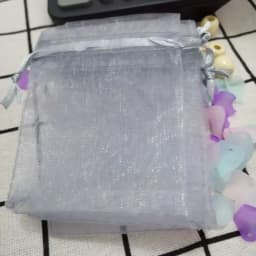 100 Pcs/lot Gray Drawstring Organza Bags Jewelry Bags Gift Packaging Bags Christmas Wedding Gift Package Bags&small Pouches