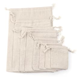 5-10pcs Linen Drawstring Bags Gift Packaging Pouches Burlap Bags For Wedding Birthday Christmas Party Jewelry Gifts Storage Bags