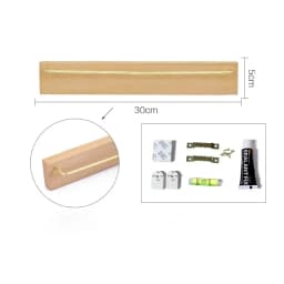 Wooden Necklace Display Stands Jewelry Display Shelf Rack Bracelet Holder Jewellery Hanging Props Earring Case Wall Sticker