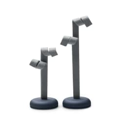 Oirlv Jewelry Stand Display For Business Grey Leather Earring Jewelry Display Stand Necklace Bracelet Watch Jewelry Holder Stand