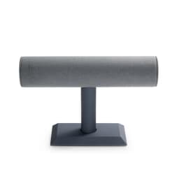 Oirlv Jewelry Stand Display For Business Grey Leather Earring Jewelry Display Stand Necklace Bracelet Watch Jewelry Holder Stand