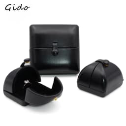 Black Pu Creative Engagement Ring Box Pair Ring Holder Earrings Necklace Box Bracelet Box