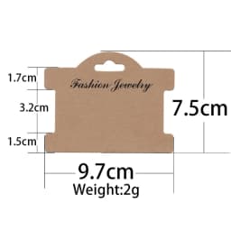 50pcs Earring Paperboard Hairpin Necklace Display Cards Holder Bulk Paper Bracelet Packaging Cardboard For Diy Jewelry Making