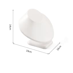 White Leather Pendant Necklace Chain Jewellery Display Bust Mannequin Stand Holder Rack Bracelet Earrings Ring Counter Organizer