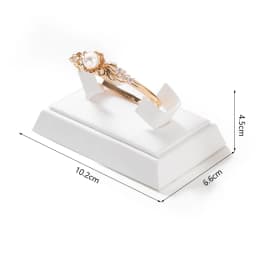White Leather Pendant Necklace Chain Jewellery Display Bust Mannequin Stand Holder Rack Bracelet Earrings Ring Counter Organizer
