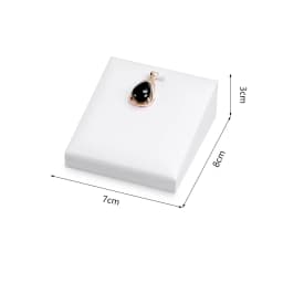 White Leather Pendant Necklace Chain Jewellery Display Bust Mannequin Stand Holder Rack Bracelet Earrings Ring Counter Organizer