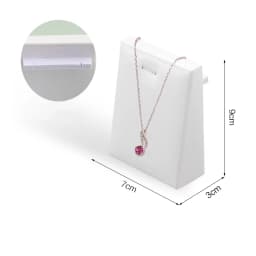 White Leather Pendant Necklace Chain Jewellery Display Bust Mannequin Stand Holder Rack Bracelet Earrings Ring Counter Organizer