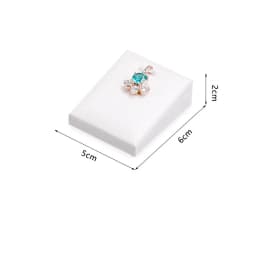 White Leather Pendant Necklace Chain Jewellery Display Bust Mannequin Stand Holder Rack Bracelet Earrings Ring Counter Organizer
