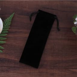 50Pcs Drawstring Velvet Gift Bags 5cmx15cm Jewelry Packing Pouches Lipstick Pen Eyeliner Eyebrow Pencil Goodie Bags Can Custom