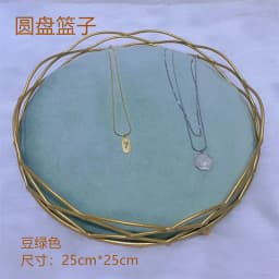 Gray Velvet Jewelry Display Rack Earrings Necklace Small Ornaments Storage Tray Ab Double-Sided Series Hanging Rack Window Props