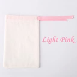 100pcs White Jewelry Cotton Bags with Ribbon Handmade Drawstring Bags Birthday Wedding Birthday Newborn Sack Gift Packing Pouch