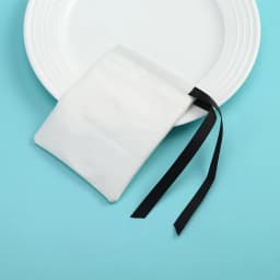 100pcs White Jewelry Cotton Bags with Ribbon Handmade Drawstring Bags Birthday Wedding Birthday Newborn Sack Gift Packing Pouch