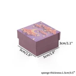 1PCS Purple Craft Paper Drawer DIY Jewelry Box Ring Earring Necklace Bracelet Gift Packaging Boxes for Wedding Birthday Party