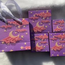 1PCS Purple Craft Paper Drawer DIY Jewelry Box Ring Earring Necklace Bracelet Gift Packaging Boxes for Wedding Birthday Party