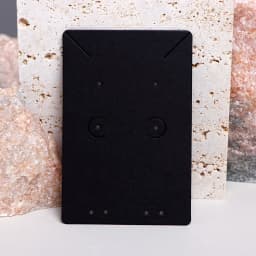 50PCS 6x9cm Black Necklace Display Cards For Earrings Sets Blank Jewelry Holder Cardboard Small Businesses Packaging Supplies