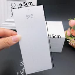 50pcs White Packing Paper Cards Hairclips Hairpin Display Card for DIY Girls Hair Jewelry Display Packaging Card Retail Tag