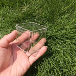 10pcs Transparent Plastic Box 5.5*5.5*5.5cm fit Hair Clip Hairpin Storage Organizer Collection Jewelry Case Container Wholesale