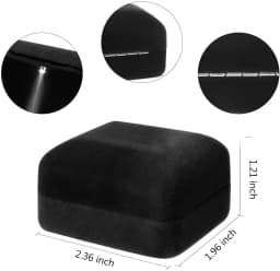GENENIC LED Jewelry Ring Box Luxury Velvet Earrings Organizer Box for Proposal Engagement Wedding Ring Box Luminous Gift Box