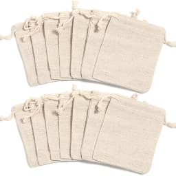 5-10pcs Cotton Bags Gift Drawstring Pouch Gift Box Packaging Bags Gift Linen Bags Jewelry Display Xmas Wedding Sack Burlap Bag