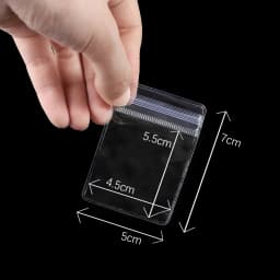 50/150pcs Jewelry Organizer Pouch Bags Transparent PVC Anti-Oxidation Earring Pendant Necklace Bracelet Storage Holder Bags