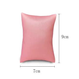 Pink Brushed Leather Jewelry Display Pillow Watch Bracelet Storage Display Pillow Bracelet Necklace Display Pillow