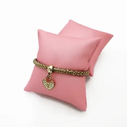 Pink Brushed Leather Jewelry Display Pillow Watch Bracelet Storage Display Pillow Bracelet Necklace Display Pillow