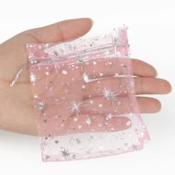 10x12cm Gift Organza Bags Silver Color Star Drawable Wedding Party Decoration Gift Bags Display Packaging Jewelry Pouches 50pcs