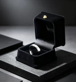 Square Black Present Sofa Ring Velvet Gift Box Jewelry Packaging For Wedding Engagement Display Holder Storage Wholesale