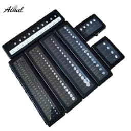 Loose Diamond Zircon Stone Tester Tools Gemstone Teaching Prop Weight Diameter Ratio Size Specific Gravity Display Box