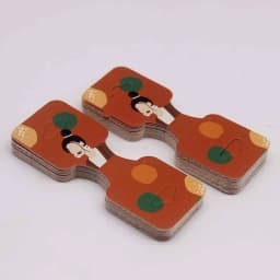 50PCS Jewelry Necklace Headband Display Cards 9.5x3CM Foldable Plant Girls Retail Packing Handmade Price Hang Tags DIY Findings