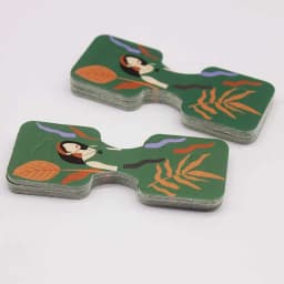 50PCS Jewelry Necklace Headband Display Cards 9.5x3CM Foldable Plant Girls Retail Packing Handmade Price Hang Tags DIY Findings