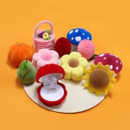 1 Pcs Exquisite Velvet Jewelry Box Container Wedding Ring Box for Earrings Necklace Bracelet Display Gift Box Holder