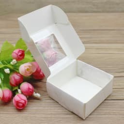 ZerongE Jewelry 10PC DIY THANK YOU Gifts Packag Vintage Kraft Flower Gifts Box Packaging for Wedding Home Party Suppiles