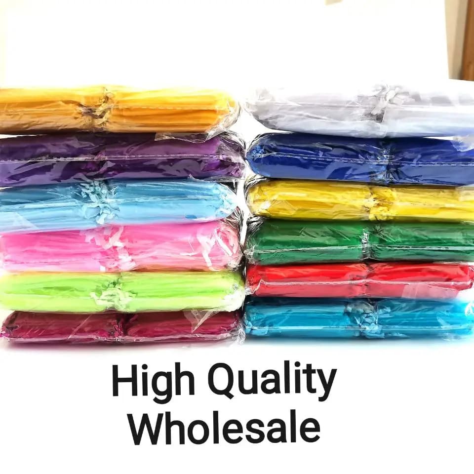 1000pcs/lot Small Jewelry Bag Wholesale Gift Pouches Bags Drawstring Bag Packaging Christmas Candy Wedding Party Goodie Supplies