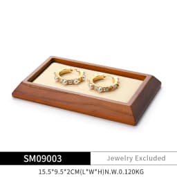 Oirlv Wooden Jewelry Display Stand Ring Earring Necklace Bracelet Watch Jewelry Stand Display Set Solidwood Jewelry Holder Stand
