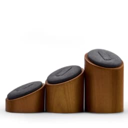 Oirlv Wooden Jewelry Display Stand Ring Earring Necklace Bracelet Watch Jewelry Stand Display Set Solidwood Jewelry Holder Stand