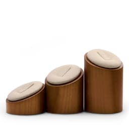 Oirlv Wooden Jewelry Display Stand Ring Earring Necklace Bracelet Watch Jewelry Stand Display Set Solidwood Jewelry Holder Stand