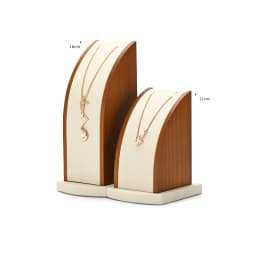 Oirlv Wooden Jewelry Display Stand Ring Earring Necklace Bracelet Watch Jewelry Stand Display Set Solidwood Jewelry Holder Stand