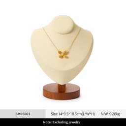 Oirlv Wooden Jewelry Display Stand Ring Earring Necklace Bracelet Watch Jewelry Stand Display Set Solidwood Jewelry Holder Stand