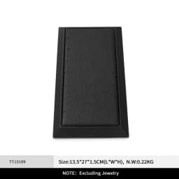Oirlv Black Leather Jewelry Display Set Shop Cabinet Display Prop for Necklace Display Bust Ring Earrings Bangle Decoration Rack
