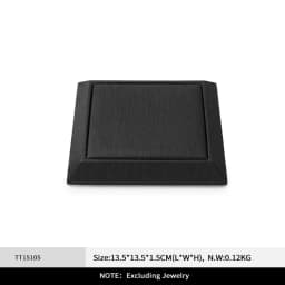 Oirlv Black Leather Jewelry Display Set Shop Cabinet Display Prop for Necklace Display Bust Ring Earrings Bangle Decoration Rack