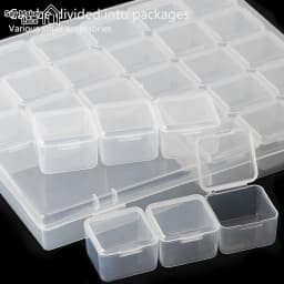 1/6/9/15/30Grids DIY Diamond Jewelry Storage Box Grids Clear Nail Art Rhinestones Tools Beads Display Storage Case Organizer Box