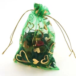 100Pcs 15x20cm 17x23cm 20x30 Gold Color Love Heart Rose Organza Bag Wedding Candy Gift Christmas Bags Jewelry Decoration Packing