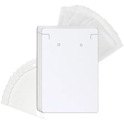 50 Pcs 6x9cm White Cardboards Display Cards Hold for Necklaces Earrings Jewelry Packaging Bags Available Wholesale Supplier