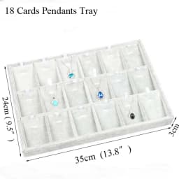 Fashion Ice Grey Velvet Jewelry Tray Jewelllery Storage Box Watch Holder Necklace Ring Earrings Pendant Display Organizer Series