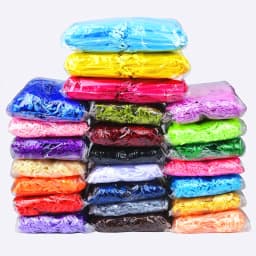 100pcs/lot 24 Colors Jewelry Bag Organza Gift Bags For Jewelry Packaging Bags Wedding Gift Storage Drawstring Pouches Wholesale