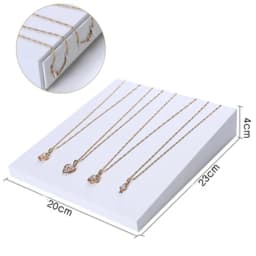 Jewelry Props Ring Necklace Display Tray Bracelet Earring Holder Exhibitor Jewelry Tray Bangle Rack Leather Jewelry Organizer