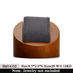Oirlv Wooden Watch Holder with Pillow Watch Display Stand Watch Storage Box Jewelry Organizer Photography Props Counter Shows