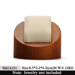 Oirlv Wooden Watch Holder with Pillow Watch Display Stand Watch Storage Box Jewelry Organizer Photography Props Counter Shows