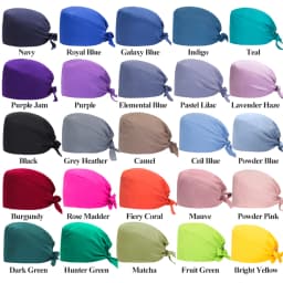 Quick-Dry Spandex Medical Caps Soft Hospital Surgical Hats Dental Clinic Scrub Caps Beauty Salon SPA Work Headwear MSG-02
